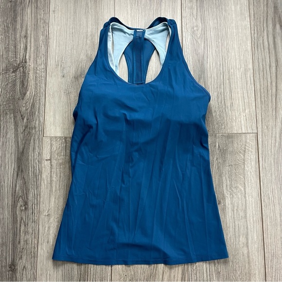 LULULEMON Cross Conditioning Tank Carbon Blue - Picture 2 of 5